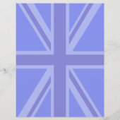 Midnight Blue Keep Calm en Jouw tekst Union Jack Flyer (Achterkant)
