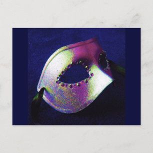 Midnight Blue Masquerade Briefkaart