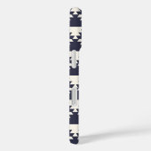 Midnight Blue Modern Aztec Geometric Monogram Case-Mate iPhone Case (Achterkant / Rechts)