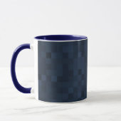 Midnight Blue Mosaic Pattern, Mok (Links)