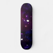 Midnight Blue Paars Galaxy Skateboard (Voorkant)