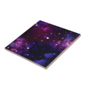Midnight Blue Paars Galaxy Tegeltje (Zijkant)
