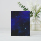 Midnight Blue Sky met sterren Briefkaart (Staand voorkant)
