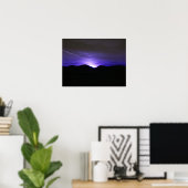 Midnight Blue Sky Poster (Thuiskantoor)