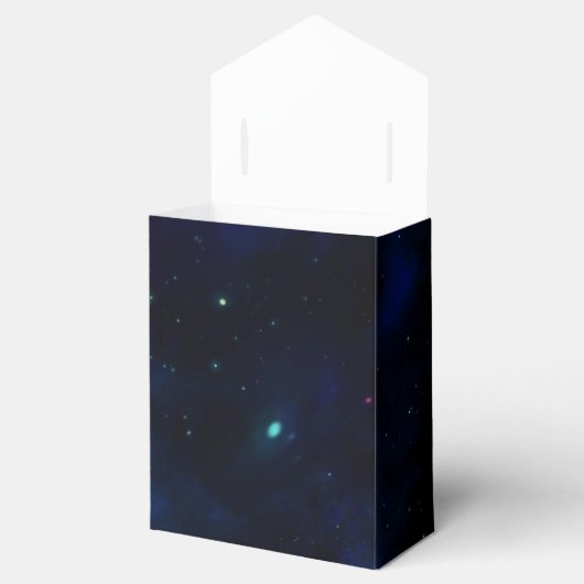 Midnight Blue Sky with Stars Bedankdoosjes (Geopend)