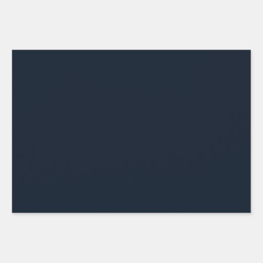 Midnight Blue Solid Inpakpapier Vel (Voorkant 3)