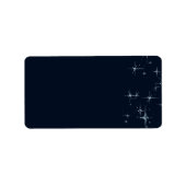 Midnight Blue Star Twinkle Blank Label (Voorkant)