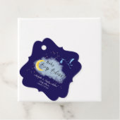 Midnight Blue Starlit Baby Boy Bliss Stork Bedankjes Labels (In situ)