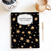 Midnight Blue Starry Sky Notitieboek