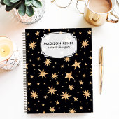 Midnight Blue Starry Sky Notitieboek