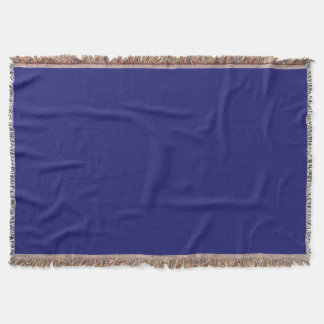 Midnight Blue Throw Blanket Deken