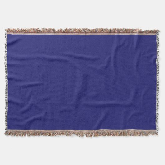 Midnight Blue Throw Blanket Deken (Voorkant)
