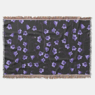 Midnight Bluebells, Harebells, bloemen Deken