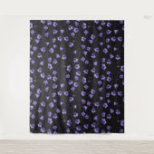 Midnight Bluebells, Harebells, bloemen Wandkleed (Voorkant)