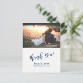 Midnight Breeze - Trouwfoto Dank u Briefkaart (Staand voorkant)