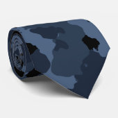 Midnight Camouflage Necktie Stropdas (Opgerold)