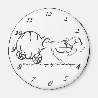 Midnight Carriage witte Magnet Magneet