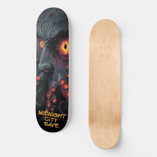 Midnight City rave schepsel Skateboard (Voorkant)