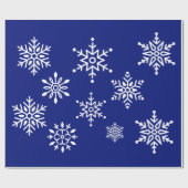 Midnight Clear - Snowflakes Cadeaupapier (Vlak)