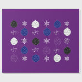 Midnight Clear - Snowflakes Cadeaupapier (Vlak)