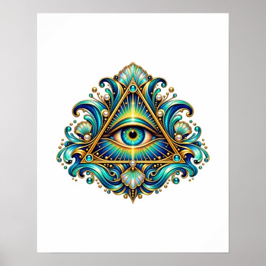 Midnight Compass Eye Poster (Voorkant)