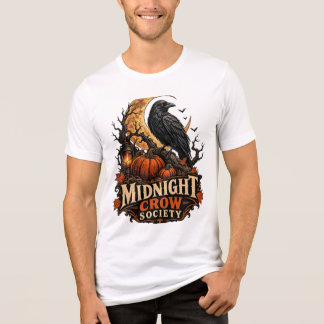 Midnight Crow Society Gotische Halloween Raaf Tri-Blend Shirt