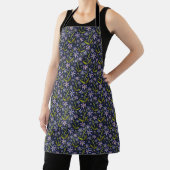 Midnight | Dancing Watercolor Daisies Apron Schort (Insitu)