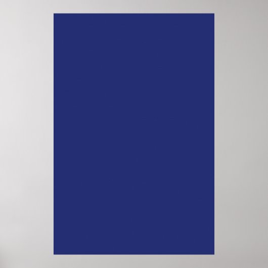 Midnight Dark Blue Personalized Navy Background Poster (Voorkant)