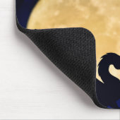 Midnight Dragon Minimalist Initials Back to School Muismat (Hoek)