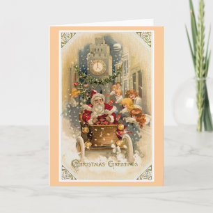 Midnight Drive Vintage Kerst Kaart
