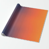 Midnight Ember Gradient Cadeaupapier (Uitgerold)