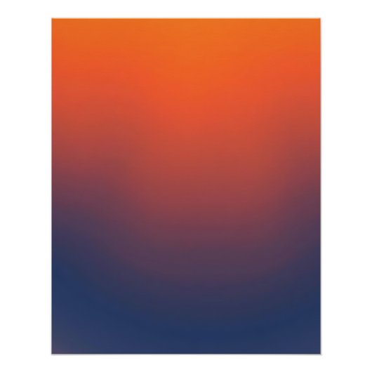 Midnight Ember Gradient Perfect Poster (Voorkant)