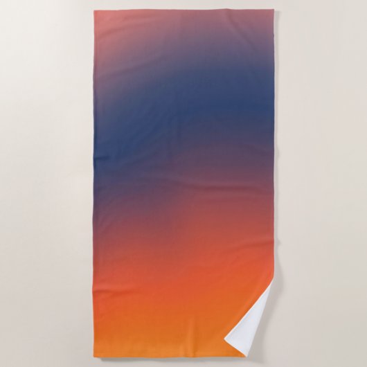 Midnight Ember Gradient Strandlaken (Voorkant)