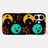 Midnight en Full Moon Stars Case-Mate iPhone Case (Achterkant (horizontaal))