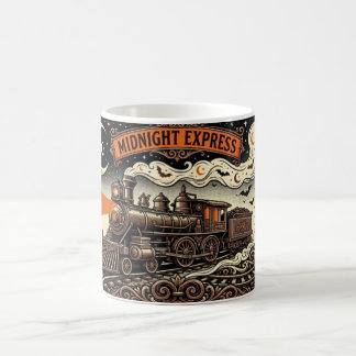 Midnight Express antieke stoomtrein Halloween mok