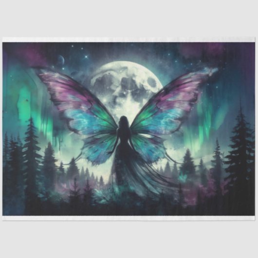 Midnight Fairy Moon Tissue Papier (Voorkant)