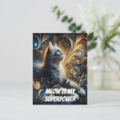 Midnight Feline Elegance Briefkaart (Staand voorkant)