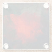 Midnight Fire-Onderzetter Glazen Onderzetter (Achterkant)