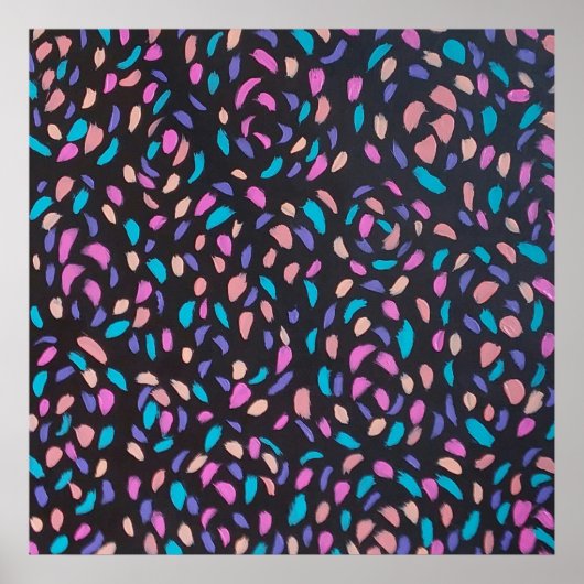 Midnight Flight Colorful Print (Voorkant)