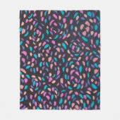 Midnight Flight Colorful Print Fleece Deken (Voorkant)