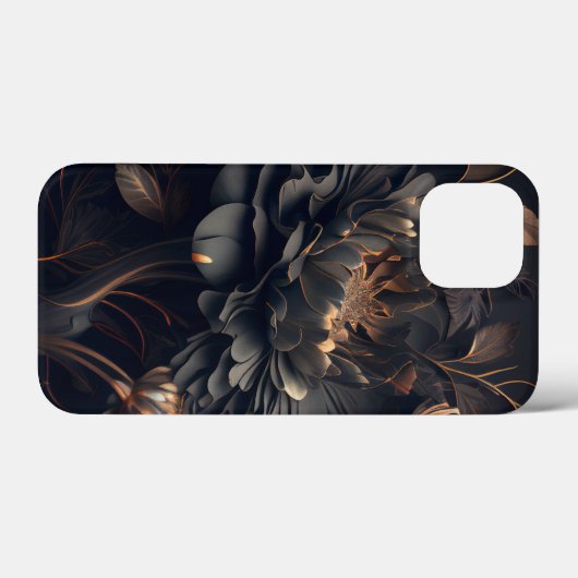Midnight Floral Case-Mate iPhone Case (Achterkant (horizontaal))