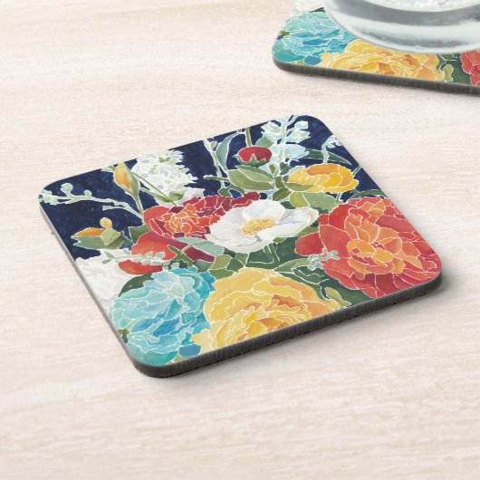 Midnight Florals I Bier Onderzetter (Linkerzijde)