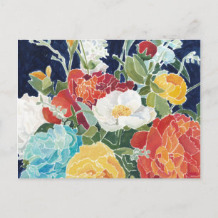 Midnight Florals I Briefkaart