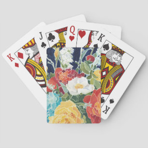 Midnight Florals I Pokerkaarten