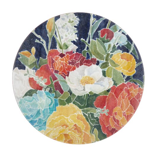 Midnight Florals I Snijplank (Voorkant)