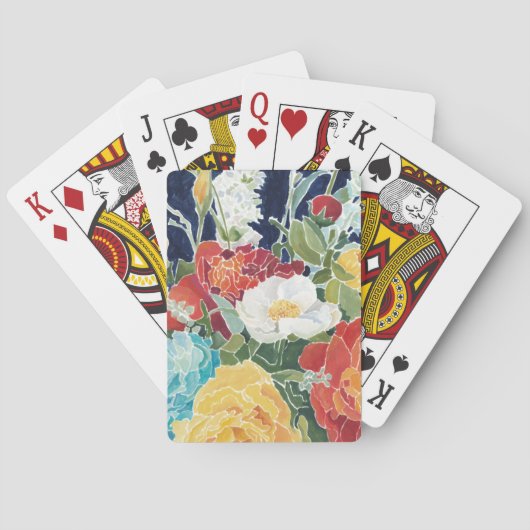Midnight Florals I Speelkaarten (Achterkant)