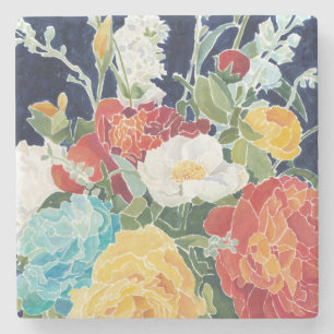 Midnight Florals I Stenen Onderzetter