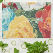 Midnight Florals I Theedoek (Gevouwen)