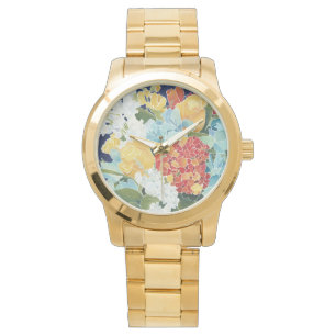 Midnight Florals II Horloge