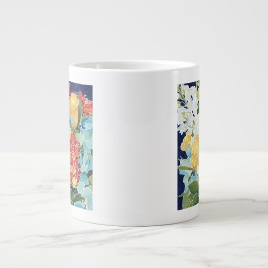 Midnight Florals II Jumbo Beker (Voorkant)